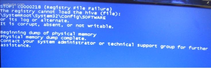 Physical Memory Dump Blue Screen 13